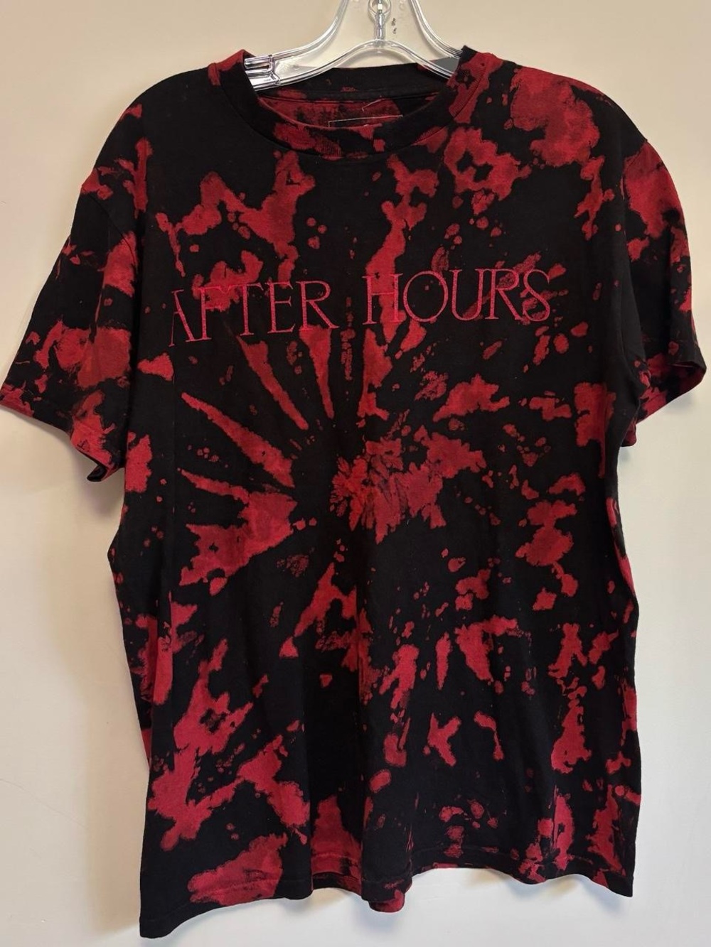 After Hours Red/Black Tie-Dye Short Sleeve Tee